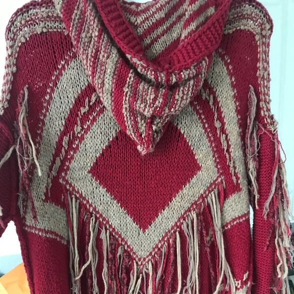 Free people vintage bohemian fringe sweater - Picture 5 of 7